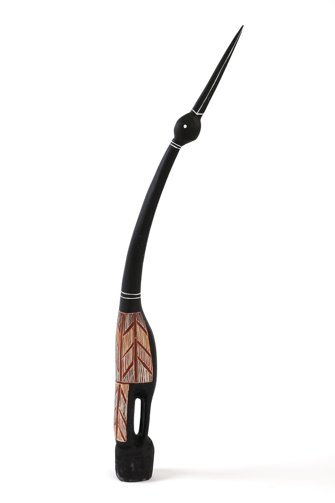 Aboriginal Artwork by Ŋoŋu Ganambarr, Guḏurrku - Brolga Sculpture