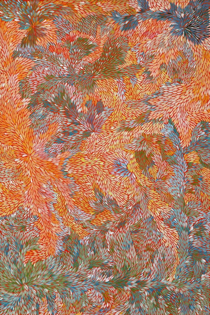 Aboriginal Artwork by Patricia Multa, Ininti at Muruntji, 120x80cm