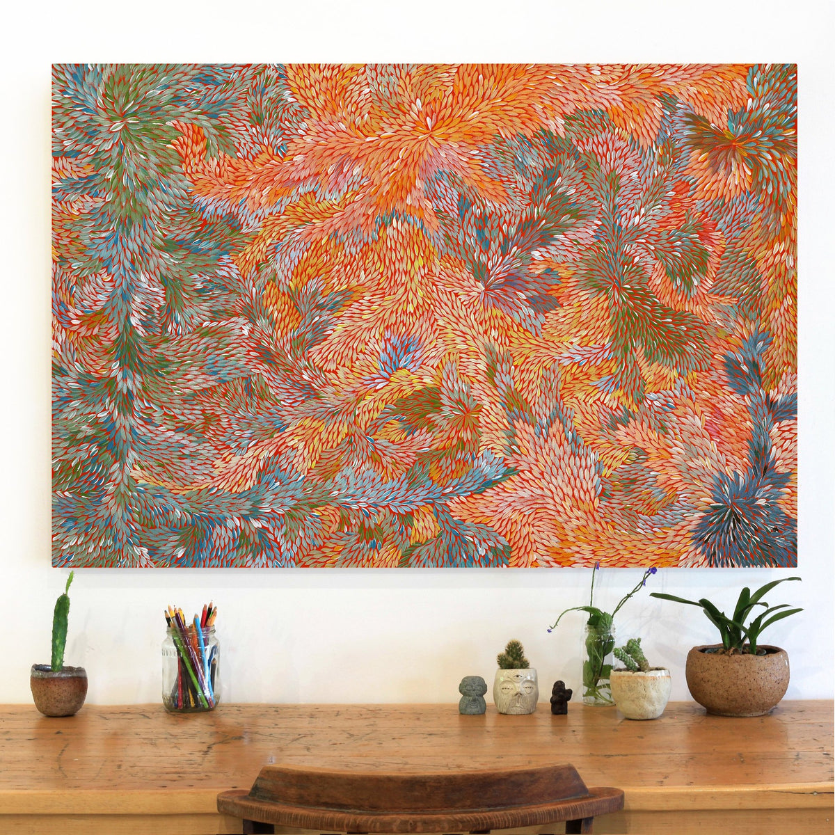 Aboriginal Art by Patricia Multa, Ininti at Muruntji, 120x80cm - ART ARK®