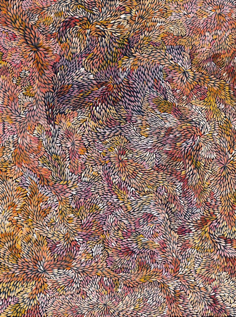Aboriginal Artwork by Patricia Multa, Ininti at Muruntji, 122x91cm
