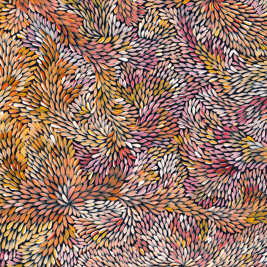 Aboriginal Artwork by Patricia Multa, Ininti at Muruntji, 122x91cm