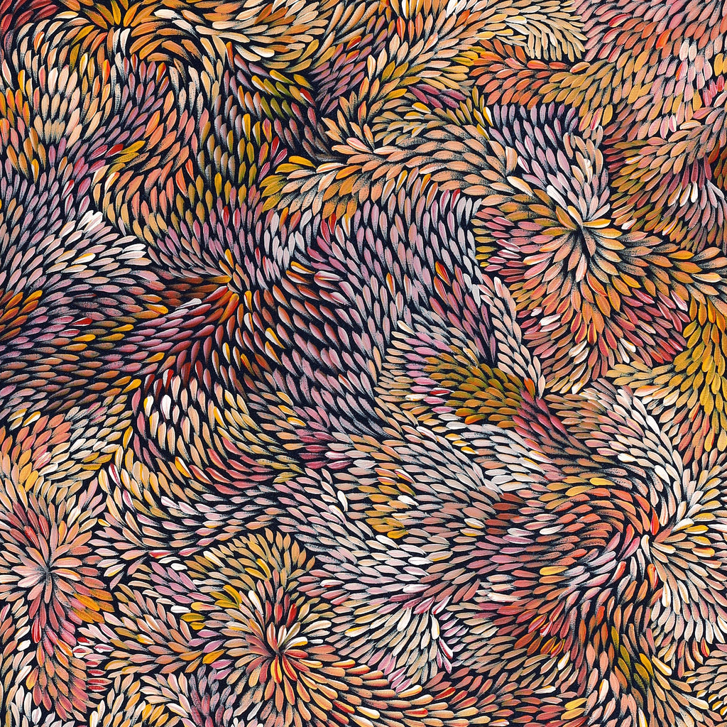 Aboriginal Artwork by Patricia Multa, Ininti at Muruntji, 122x91cm - ART ARK®