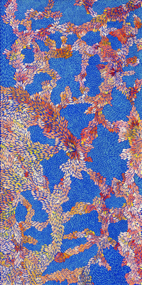 Aboriginal Artwork by Patricia Multa, Ininti at Muruntji, 152x76cm