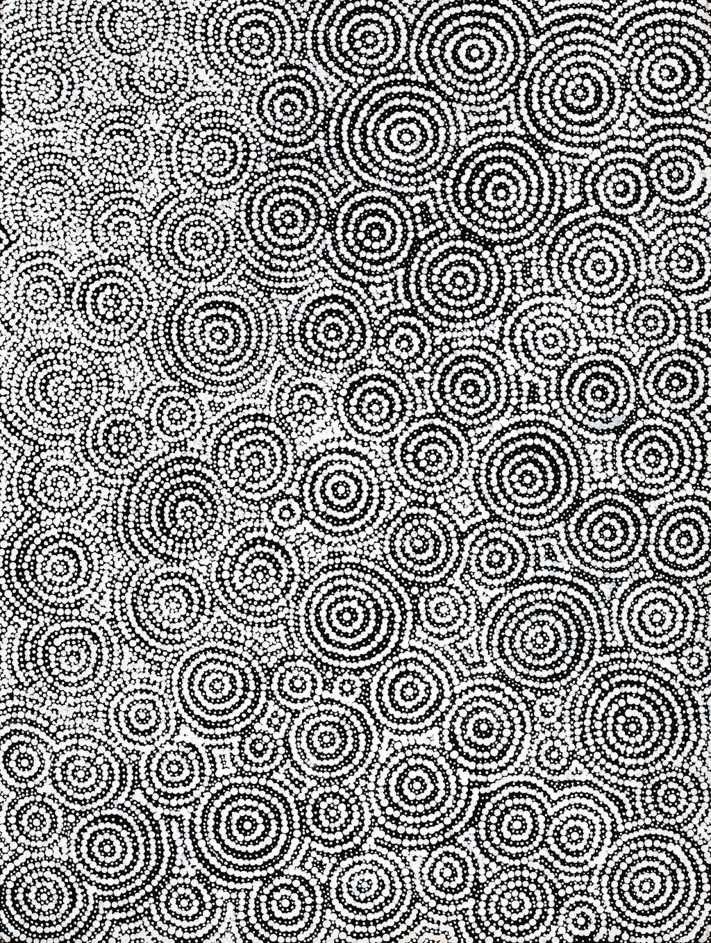Aboriginal Artwork by Patricia Nakamarra Oldfield, Warna Jukurrpa (Snake Dreaming), 61x46cm