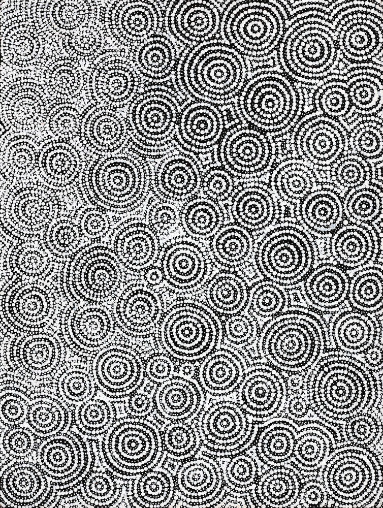 Aboriginal Artwork by Patricia Nakamarra Oldfield, Warna Jukurrpa (Snake Dreaming), 61x46cm