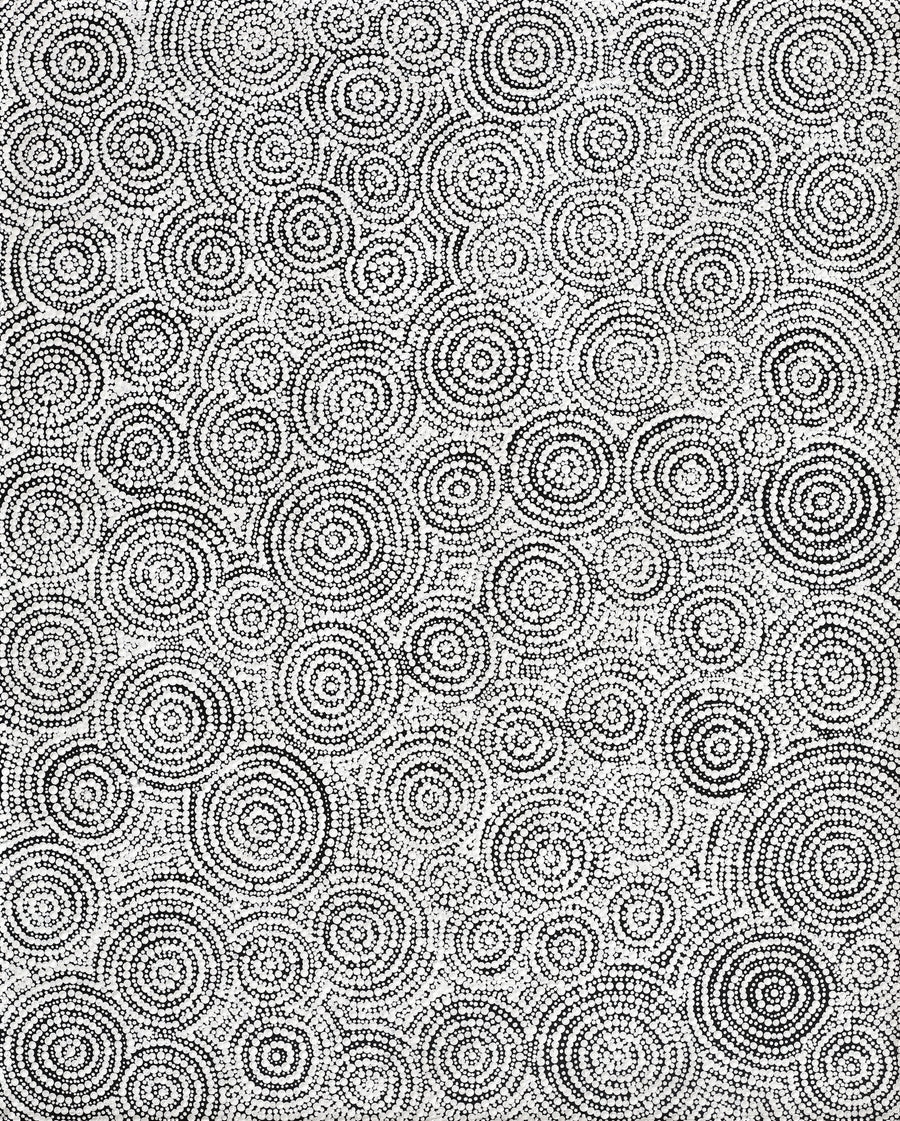 Aboriginal Artwork by Patricia Nakamarra Oldfield, Warna Jukurrpa (Snake Dreaming), 76x61cm