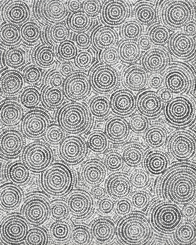 Aboriginal Artwork by Patricia Nakamarra Oldfield, Warna Jukurrpa (Snake Dreaming), 76x61cm