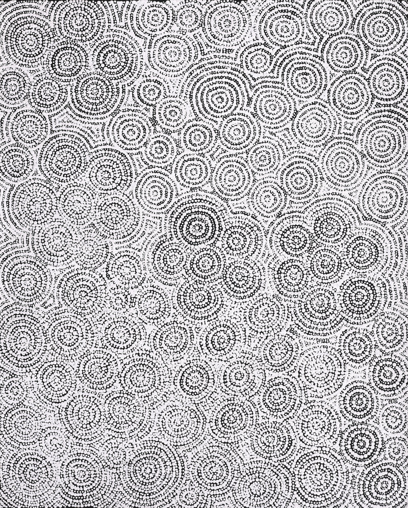 Aboriginal Artwork by Patricia Nakamarra Oldfield, Warna Jukurrpa (Snake Dreaming), 76x61cm