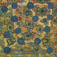 Aboriginal Artwork by Patricia Patterson, Umutju, 91x91cm