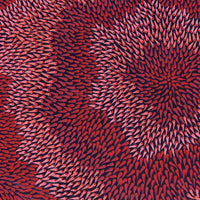 Aboriginal Artwork by Pauline Coombes, Bushfire painting, 122x61cm