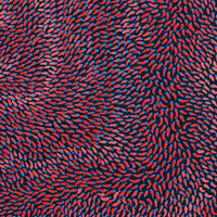 Aboriginal Artwork by Pauline Coombes, Bushfire painting, 61x61cm
