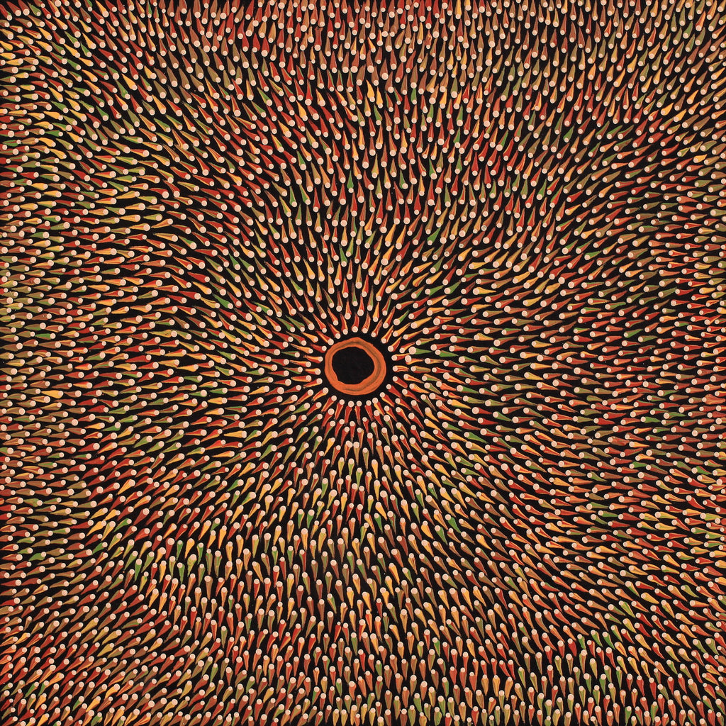 Aboriginal Artwork by Pauline Coombes, Walka Wiru Ngura Wiru, 61x61cm