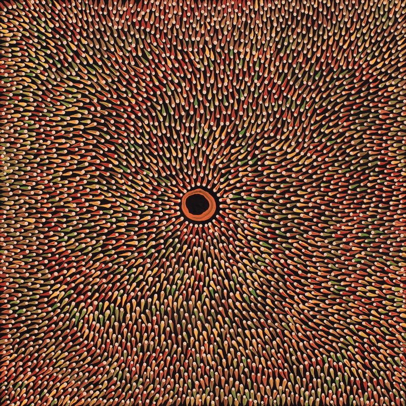 Aboriginal Artwork by Pauline Coombes, Walka Wiru Ngura Wiru, 61x61cm