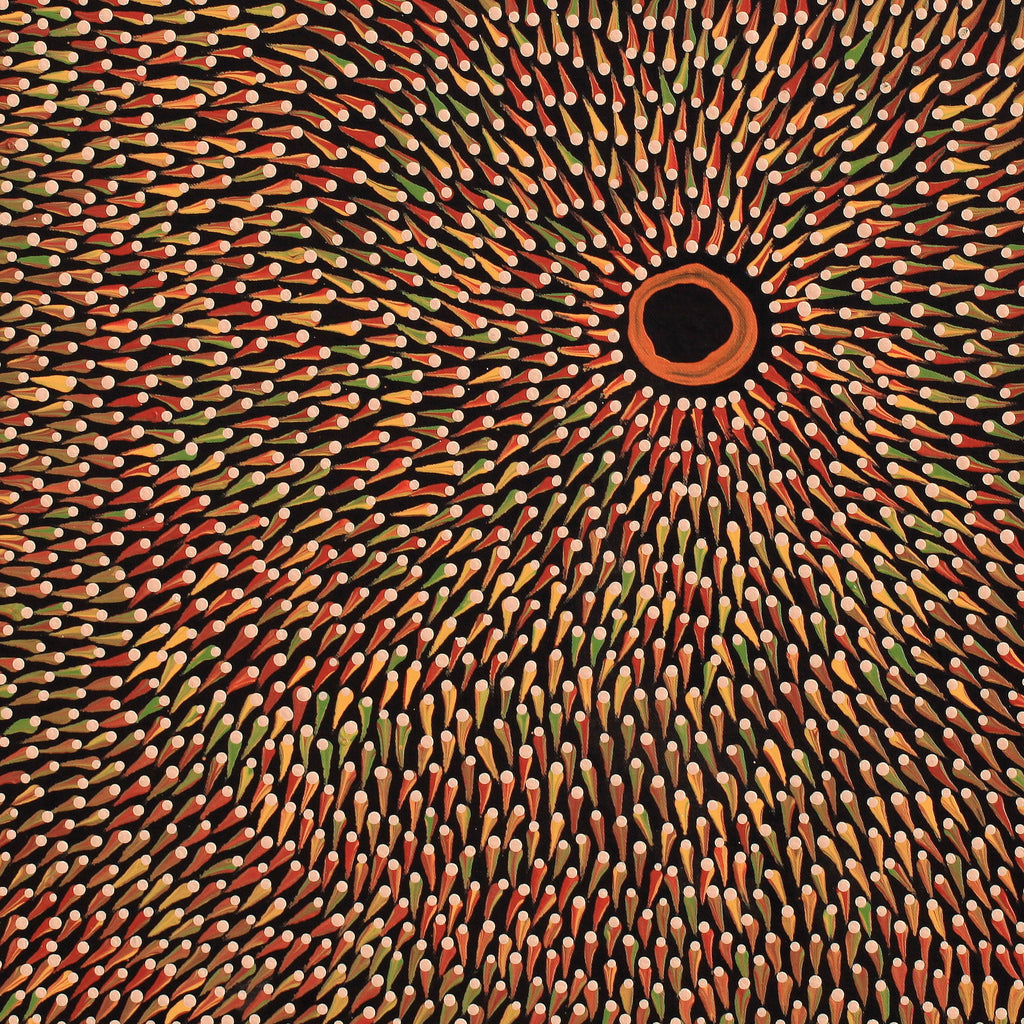 Aboriginal Artwork by Pauline Coombes, Walka Wiru Ngura Wiru, 61x61cm