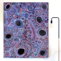 Aboriginal Artwork by Pauline Napangardi Gallagher, Mina Mina Jukurrpa, 152x122cm