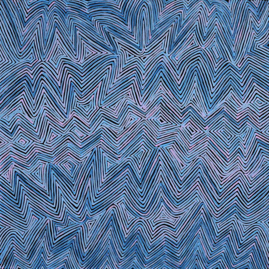 Aboriginal Artwork by Phyllis Donegan, Tali Tjuta, 91x91cm