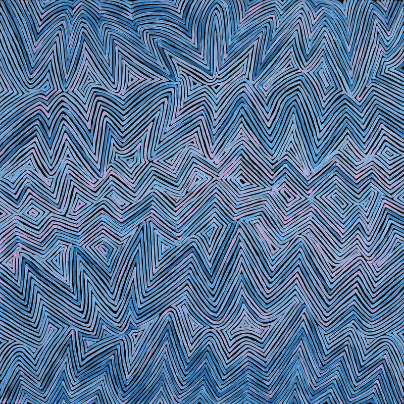 Aboriginal Artwork by Phyllis Donegan, Tali Tjuta, 91x91cm