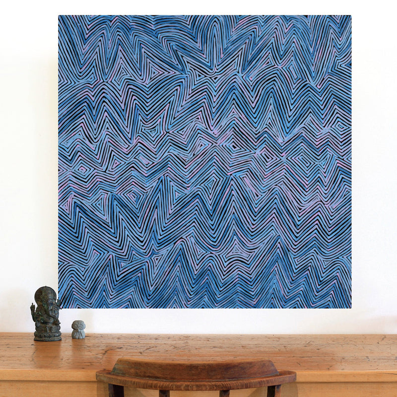 Aboriginal Artwork by Phyllis Donegan, Tali Tjuta, 91x91cm