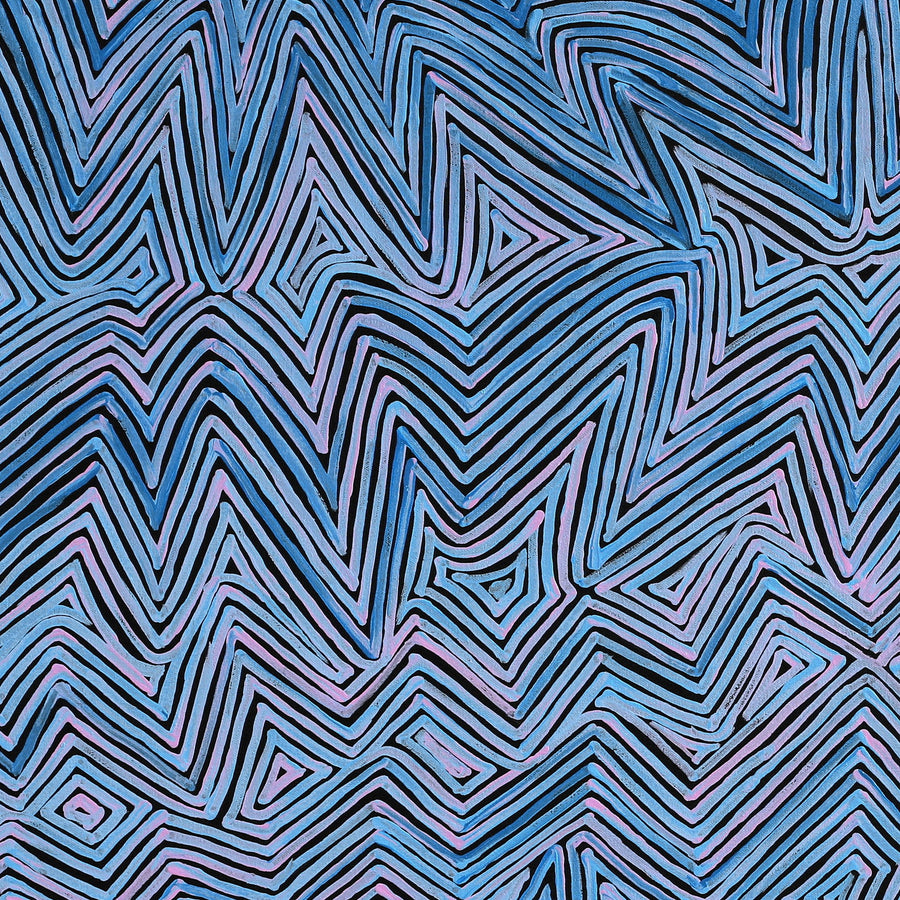 Aboriginal Artwork by Phyllis Donegan, Tali Tjuta, 91x91cm