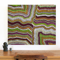 Aboriginal Artwork by Polly Anne Napangardi Dixon, Mina Mina Dreaming, 91x76cm