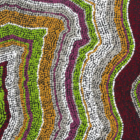 Aboriginal Artwork by Polly Anne Napangardi Dixon, Mina Mina Dreaming, 91x76cm