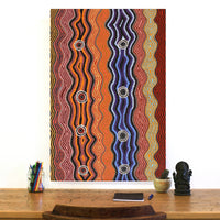 Aboriginal Artwork by Portia Napanangka Michaels, Lappi Lappi Jukurrpa, 91x61cm