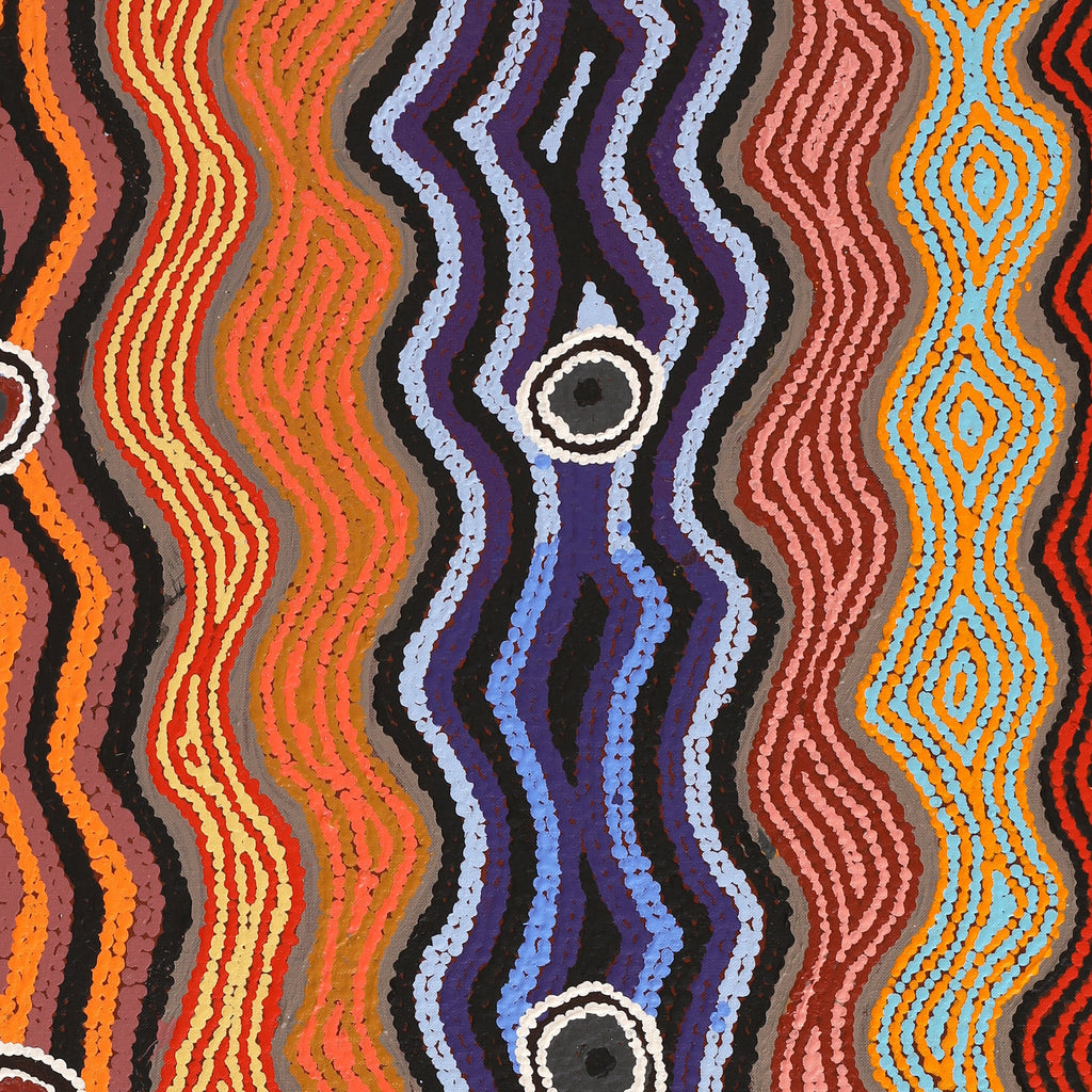 Aboriginal Artwork by Portia Napanangka Michaels, Lappi Lappi Jukurrpa, 91x61cm