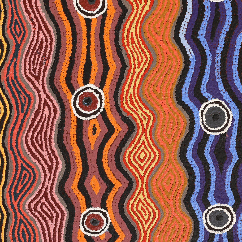 Aboriginal Art by Portia Napanangka Michaels, Lappi Lappi Jukurrpa, 91x61cm - ART ARK®