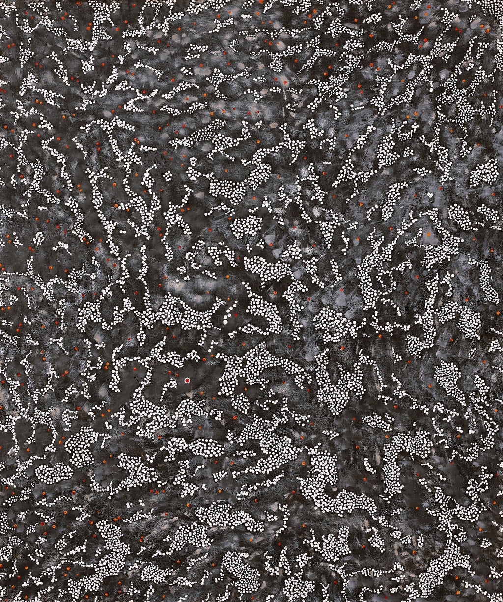 Aboriginal Artwork by Priscilla Napurrurla Herbert, Lukarrara Jukurrpa, 91x76cm
