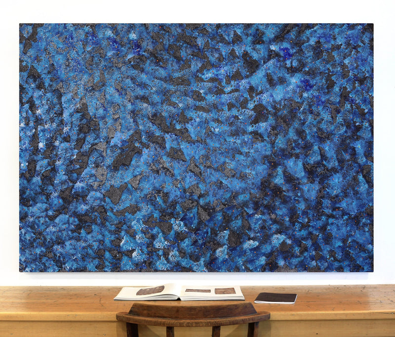 Aboriginal Artwork by Priscilla Napurrurla Herbert, Yanjirlpirri or Napaljarri-Warnu Jukurrpa (Star or Seven Sisters Dreaming), 152x107cm