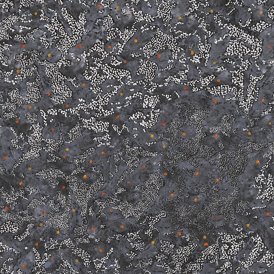 Aboriginal Artwork by Priscilla Napurrurla Herbert, Yanjirlpirri or Napaljarri-Warnu Jukurrpa (Star or Seven Sisters Dreaming), 91x91cm