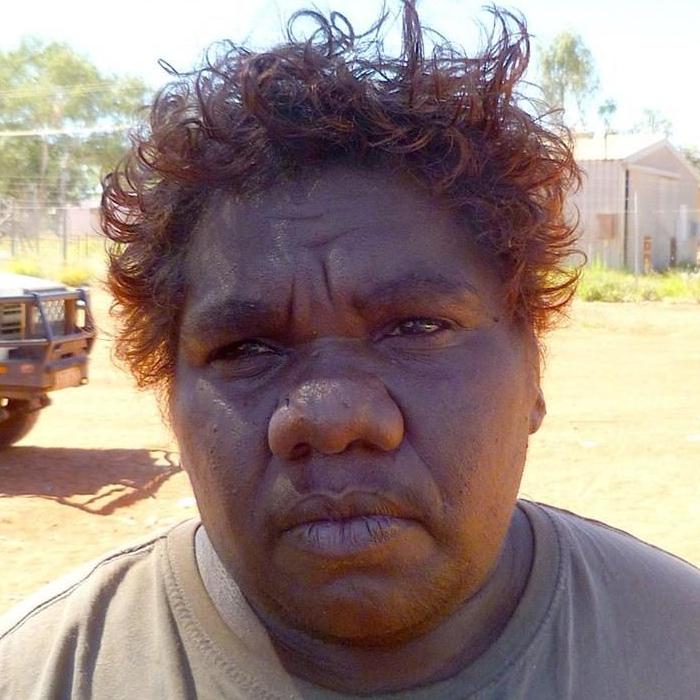 Aboriginal Artwork by Priscilla Napurrurla Herbert, Yanjirlpirri or Napaljarri-Warnu Jukurrpa (Star or Seven Sisters Dreaming), 91x91cm