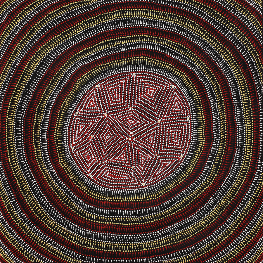 Aboriginal Artwork by Reanne Nampijinpa Brown, Lappi Lappi Jukurrpa, 61x61cm