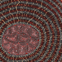 Aboriginal Artwork by Reanne Nampijinpa Brown, Lappi Lappi Jukurrpa, 61x61cm