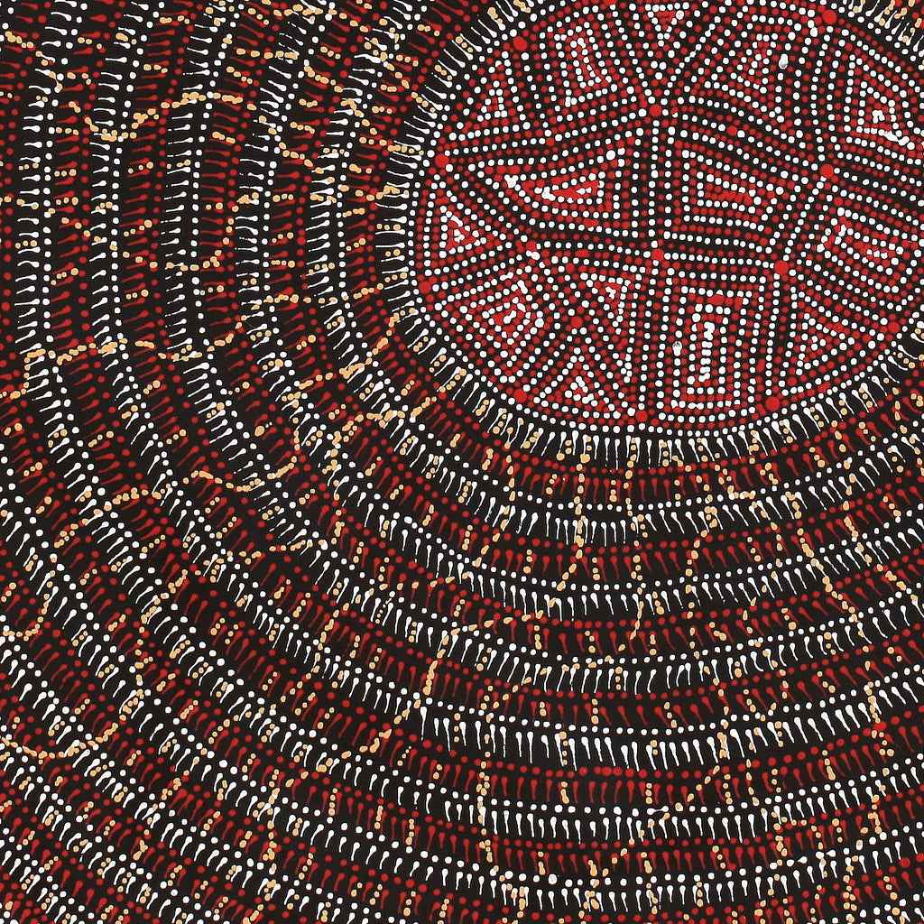 Aboriginal Artwork by Reanne Nampijinpa Brown, Lappi Lappi Jukurrpa, 61x61cm