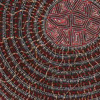 Aboriginal Artwork by Reanne Nampijinpa Brown, Lappi Lappi Jukurrpa, 61x61cm