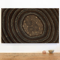 Aboriginal Artwork by Reanne Nampijinpa Brown, Lappi Lappi Jukurrpa, 76x46cm