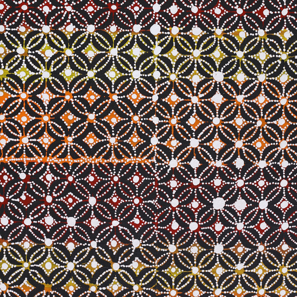 Aboriginal Artwork by Reanne Nampijinpa Brown, Lappi Lappi Jukurrpa, 76x46cm