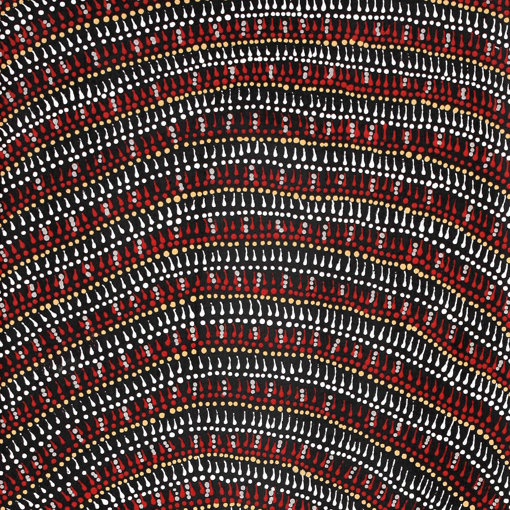 Aboriginal Artwork by Reanne Nampijinpa Brown, Lappi Lappi Jukurrpa, 91x30cm