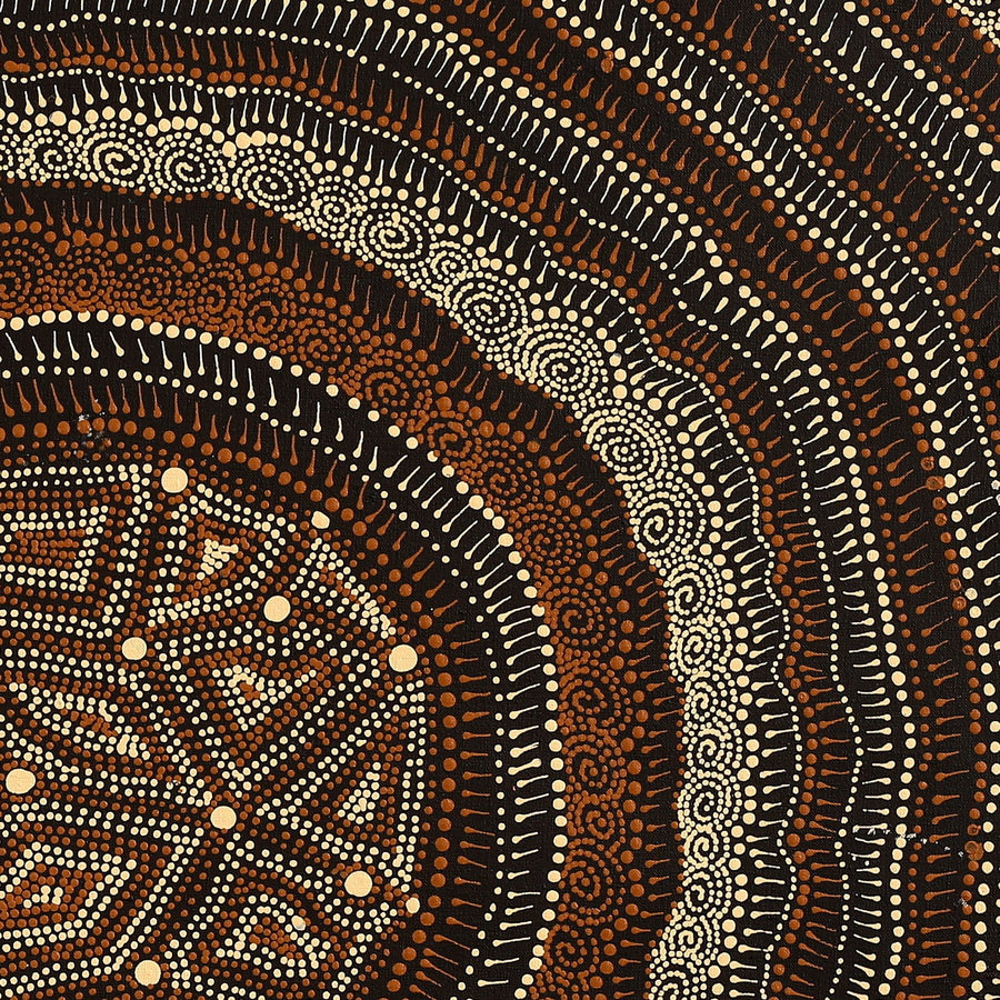 Aboriginal Artwork by Reanne Nampijinpa Brown, Lappi Lappi Jukurrpa, 91x91cm