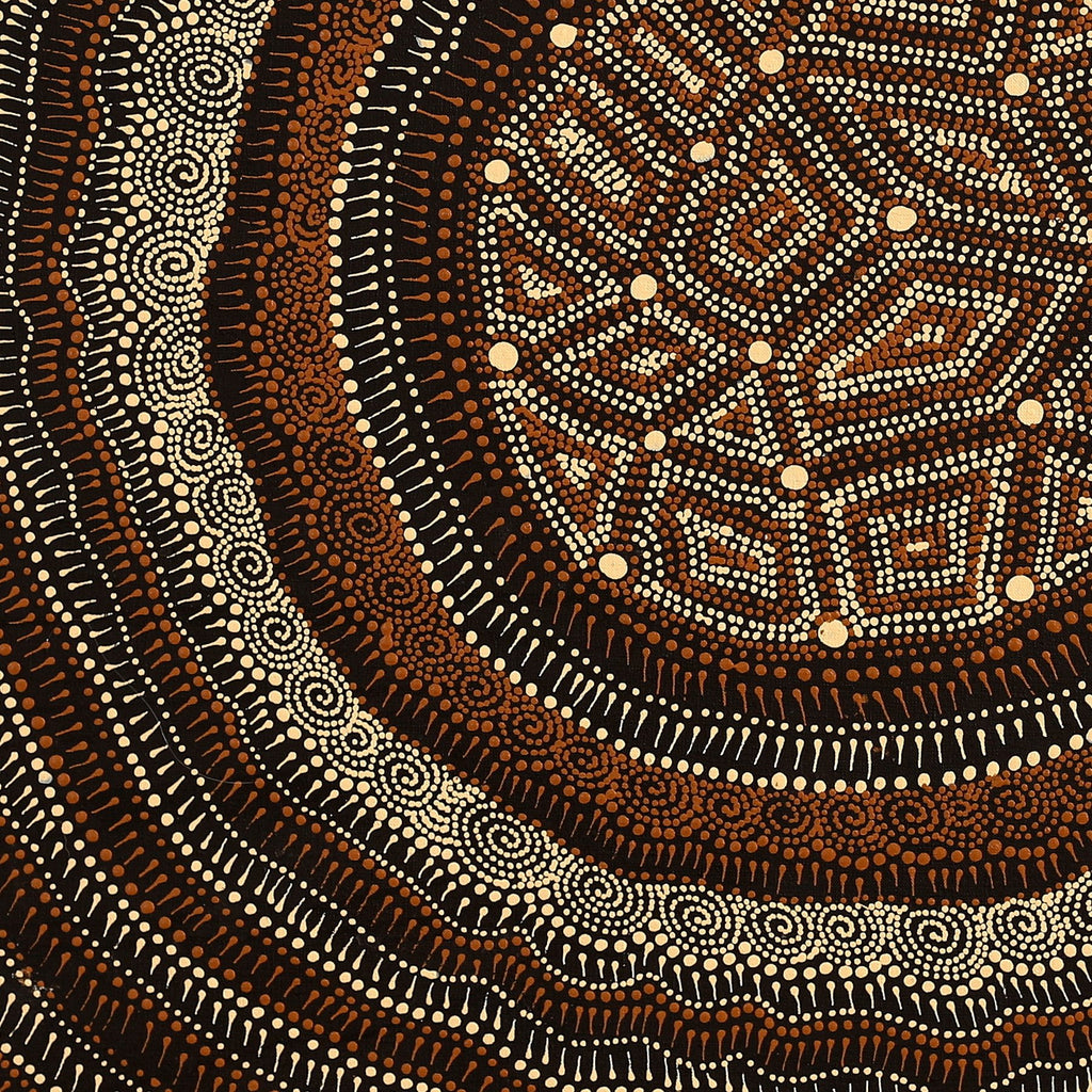Aboriginal Artwork by Reanne Nampijinpa Brown, Lappi Lappi Jukurrpa, 91x91cm