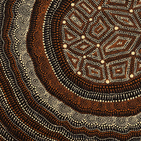 Aboriginal Artwork by Reanne Nampijinpa Brown, Lappi Lappi Jukurrpa, 91x91cm