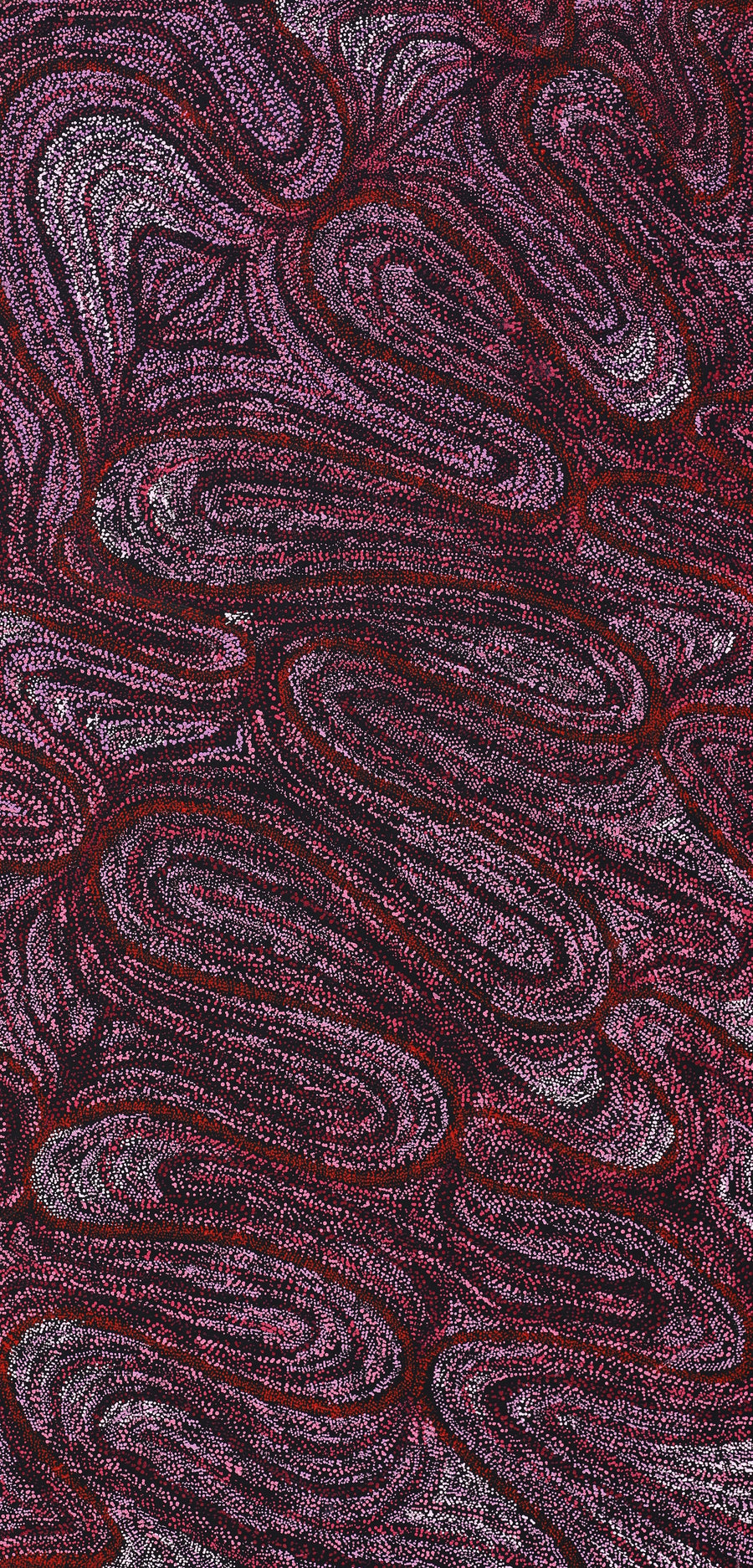 Aboriginal Artwork by Renae Fox, Kungkarangkalpa (Seven Sisters Story), 127x61cm