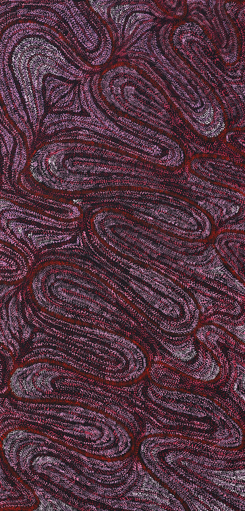 Aboriginal Artwork by Renae Fox, Kungkarangkalpa (Seven Sisters Story), 127x61cm