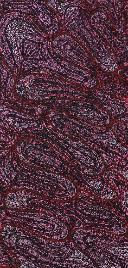 Aboriginal Artwork by Renae Fox, Kungkarangkalpa (Seven Sisters Story), 127x61cm