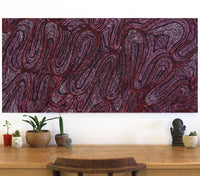 Aboriginal Artwork by Renae Fox, Kungkarangkalpa (Seven Sisters Story), 127x61cm