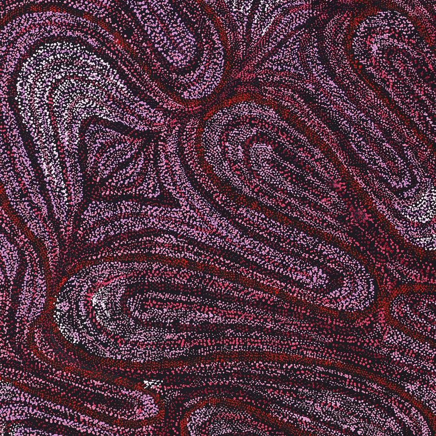 Aboriginal Artwork by Renae Fox, Kungkarangkalpa (Seven Sisters Story), 127x61cm