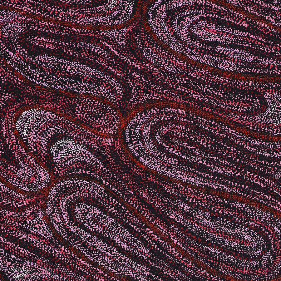 Aboriginal Artwork by Renae Fox, Kungkarangkalpa (Seven Sisters Story), 127x61cm