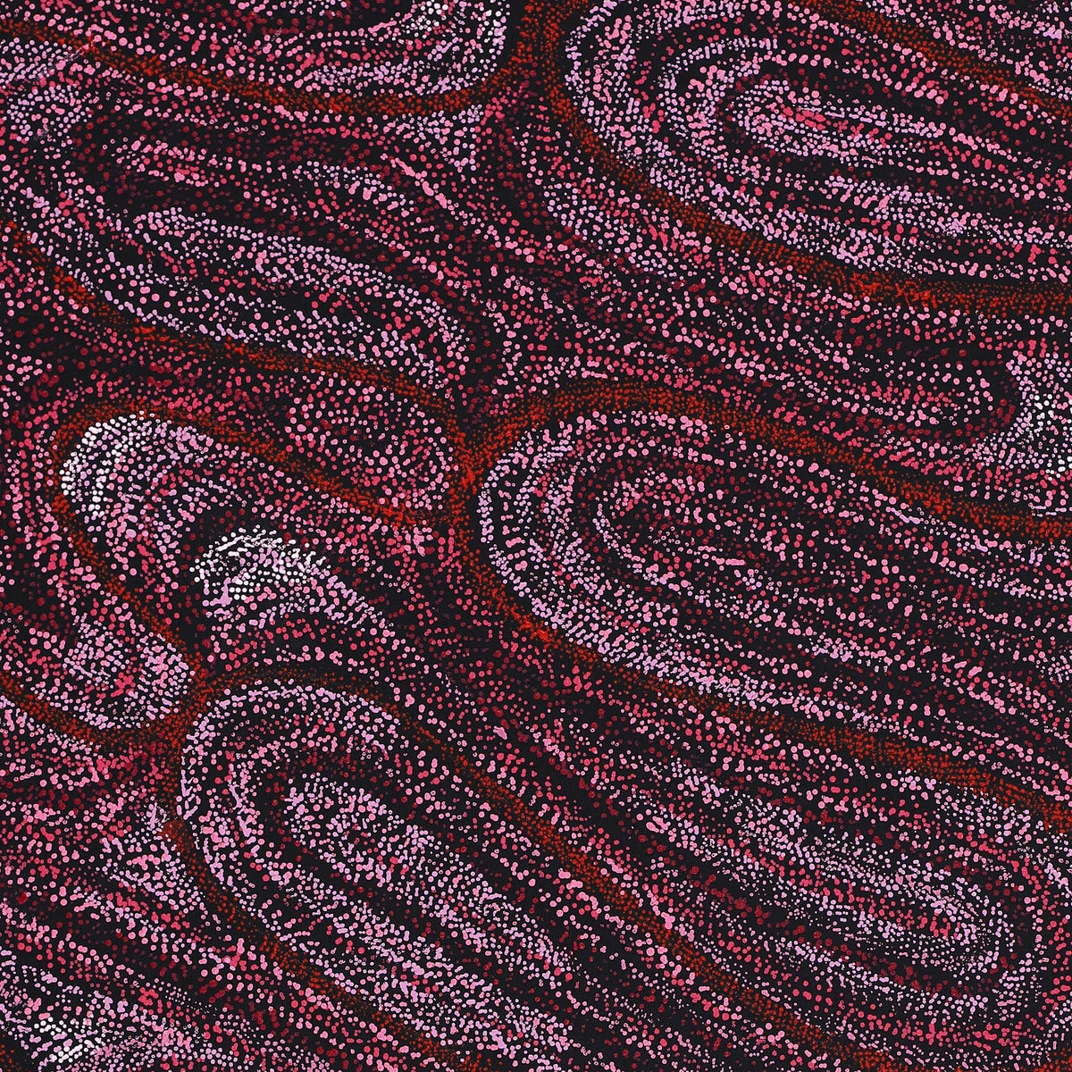 Aboriginal Art by Renae Fox, Kungkarangkalpa (Seven Sisters Story), 127x61cm - ART ARK®