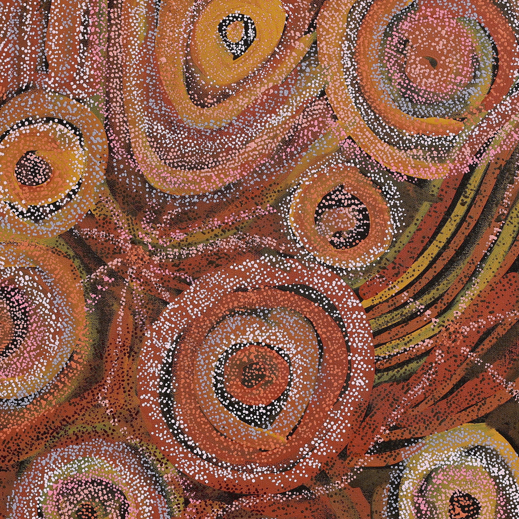 Aboriginal Artwork by Renae Fox, Kungkarangkalpa (Seven Sisters Story), 61x61cm